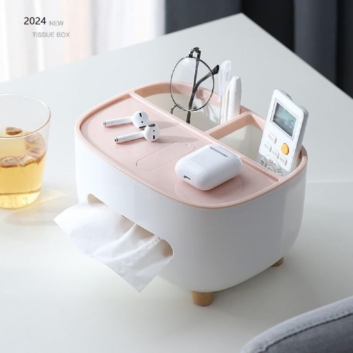 ZM%20%20%20Multifunctional%20Tissue%20Box%20Cover%20Holder%20with%20Storage%20Container%20Living%20Room%20Remote,%20Glasses,%20Pen%20Pensile,%20Dry%20Fruit%20and%20Mobile%20Storage%20Box%20Holder%20For%20Home%20Office%20Tissue%20Tray%20-%20Multi%20-%20Image%207