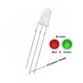 Pack of 3 - 3mm Common Anode Red/Green Bi-Color LED Light. 