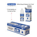 Picasso White Board Marker INK 15ml Bottle (12 Bottle in Container Box). 