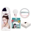 【ETOP】Mobile Phone Light Clip Selfie LED Auto Flash For Cell Phone Smartphone Round Portable Selfie Flashlight Makeup Mirror. 