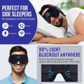 Enjoying Bluetooth Sleep Mask with Headphones 3D Sleep Eye Mask, Wireless Sleeping Headphones for Side Sleepers Travel Insomnia Relaxation Meditation Yoga for Men & Women(black). 