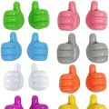 [PACK OF 10] Cute Hand Thumb wire holder silicon thumbs up wire holder | 10 Thumb Hook Creative Cute Data Cable Wire Storage Fixed Cable Organizer No Trace Sticky Hook Multifunctional Clip Holder | 10Pcs (random color) -Orchid Store PK. 