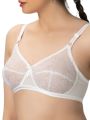 Bebelle, X-Over, Bra for girls and women, Crossover Bra, B Cup, White, Formal Bra.. 