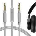Inline Mic Cable with Built-In Microphone - 1 Meter Stereo Audio Jack Cable for Headphones. 