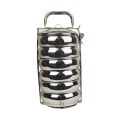 Decent Export Quality Stainless Steel Tiffin Carrier – SS Patti Belly Design Lunch Box for Office & School – Leak-Proof, Durable, Food-Grade – 3-Tier & 4-Tier. 