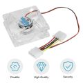 80Mm Computer PC Fan With LED Silent Fan PC CPU Cooling Fan LED Luminous Chass CPU Cooler For Computer Case Cooling Fan Mod. 