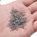 200 pcs Keychain Open Jump Rings, Eye Pins, Lobster Locks Hook Jewelry Making Accessories Art Kits for DIY Epoxy Resin Key Chain Key Ring Pendants. 