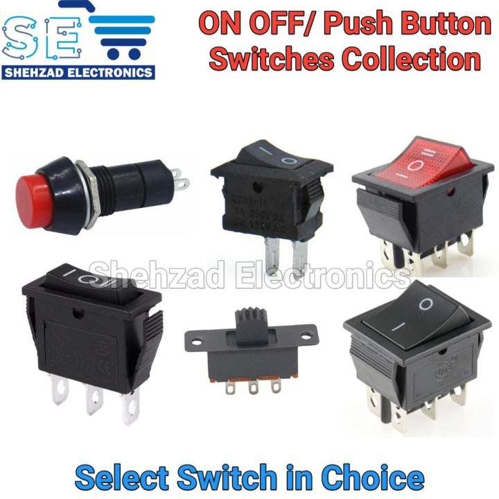 KCD1 KCD4 PUSH DPDT Toggle 2PIN 3Pin 4PIN 6PIN 2 Position 3 Position Rocker Switch Button Collection Choose from Choice