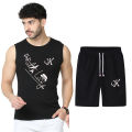 Summer Tracksuit Men Sets sando+Shorts Mens Jogging Suit Casual Quick-drying Sportswear 2 Piece Set. 