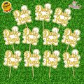 Pack of 12 Date Fixed cupcake Mithai Toppers 2.5 inches Best for Engagement & Wedding party Celebration Toppers. 