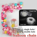 Balloon Decorating Strip Connect Chain DIY Balloon Arch Strip Tape Plastic 5M. 