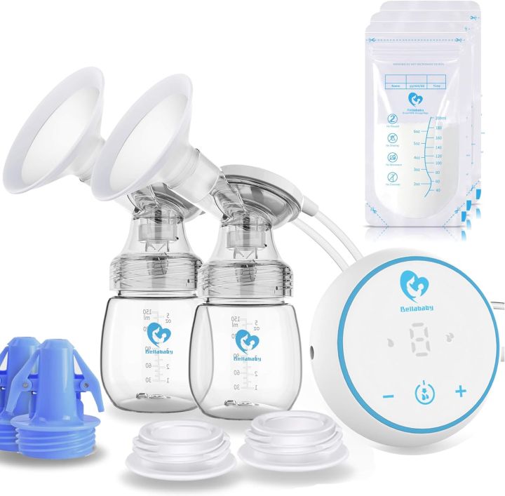 Bellababy MiniO Breast Pump,Electric Double Breast Pump Rechargeable