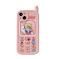 Olige Case For iPhone 14 Plus 13 12 11 Pro Max Lovely Pretty Oldier Sailor Moon IMD Antenna Phone Number Buttons Lens Protector Silicone Soft Phone Case Back Cover. 