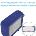 Portable Silicone Speaker Case for Jbl Go2 Soft Silica Gel Storage Pouch Cover Blue. 