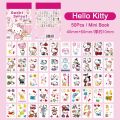 50Sheets Sanrio Stickers Book Hello Kitty Cinnamoroll Kuromi Kids Mini Sticker Decorative Hand Account Laptop Stationery Decals. 