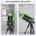 Laser Leveler Huepar 3x360 Cross Line  3D Self-leveling Three-Plane Alignment and Tiling Floor Green Beam Laser Tool, Switchable Vertical & Horizontal Lines, Li-ion Battery&Magnetic Pivoting Base S03DG-L. 