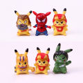 10pcs/6pcs Pokemon Pikachu Action Figure Pet Collection Pocket Monster Anime Model Toys Doll Kids Christmas Gift Children Gifts. 