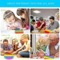 Pop Bubble Sensory Fidget Toy, Pop It Push Pop Silicone Relief Popper Fidget Educational Toys for Autism Special Needs Toys , Family and Friends. 