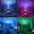 Starry Sky Galaxy Projector | LED Night Light for Kids & Party | Remote Control, USB, Sound-Activated, 7 Modes. 