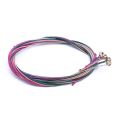 1 Set Rainbow Colorful Color String for Acoustic Guitar & 6 Pcs E, A, D, G, B, E nickel plated steel Guitar Strings Set. 