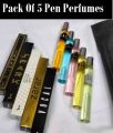 PEN Perfume Gift Set 5 in 1 Pocket Perfume Collection 35ML Each Long Lasting Fragrances for Men. 