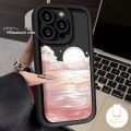 For Oppo A38 A79 A15 A60 A57 A18 A12 A9 A54 A7 A16 A5s A17 A77 A3s A55 A76 A78 A53 A33 A58 A54s A95 A31 A74 A98 A52 A16s A1K A17k Reno 5F Simple Oil Painting Cute Sun Moon Case. 