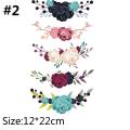 Washable T-shirt Clothes Iron on Appliques DIY Printing Heat Transfer Stickers Flower Patches. 