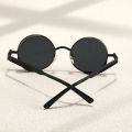 Metal Steam Punk Style Sun Glasses Steampunk Fashion Men Retro Round Sunglasses. 