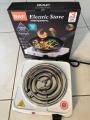 Electric Stove Single Burner Hot Plate Stove For Kitchen Electric Chula Easy to Clean Stainless Steel 1000w. 