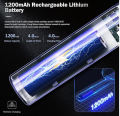 Rechargeable Electric Mosquito Killer Racket 2 In 1 LED Flash Light. 
