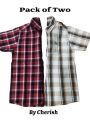 Cherish-Boys cotton Check Shirt Half Sleeves in amazing colors- cool and casual export quality beautiful t-shirt soft cotton party wear shirt for men. 
