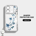 VRQR With Woven Hanging rope Phone Case For Oppo Reno 13 5G Reno 13 F Reno13 Pro 5G 13F Beautiful flower vine anti fall Back Case. 