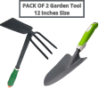 Gardening Tools, Gardening Shovel, Gardening Planting Digging Iron Hoe Rake for Gardening, Digging, Planting, Flowers Potted Plants, Garden Kits, Gardening Kits,, Garden Tool Kit, Gardening Accessories, Planting Gardener Farming - Pack of 2. 