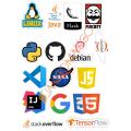 10 Pcs Programming Languages 12.0 New Logo Stickers Pack For Laptop, Desk Notebook Mobile covers DIY Stickers - JangoMango Store. 