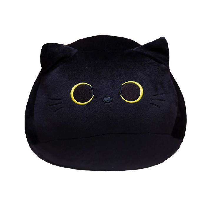 Black Cat Stuffed Doll Safe Black Cat Pillow Baby Accompany Sofa Toy