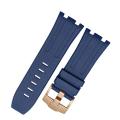 Aotelayer 28mm Nature Fluoro Rubber Watchband for Audemars Piguet Watch Strap Men Silicone Watch Band Accessories for AP 15703. 