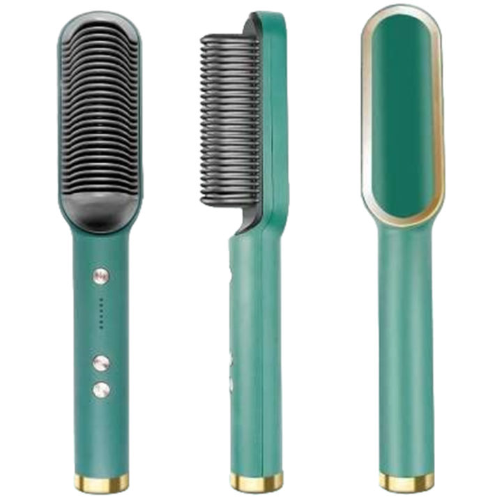 Portable Men and Women Hair Straightening Curler Brush