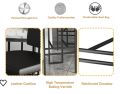 Kitchen Counter Bar Stools, pack of 1, High Stools, Bar Chairs, Modern Bar Cabinets Chair with Comfortable Backrest and Foot Pedal for Living Room, Dining Room, Kitchen (White .Black Golden. 75 cm). 