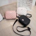 Women's Crossbody Bag Lattice Embroidery Bag Small Messenger Bag Fashion Shoulder Bags   Phone Bag Camera Bag. 