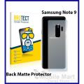 Samsung Galaxy Note 9 Back Matte Soft Skin Sheet Soft Film Protector. 