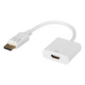 Mini Portable Plug And Play 0.25m DisplayPort To HDMI Adapter. 