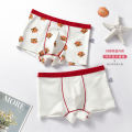 Boys' UnderwearaCotton-like Children's Underwear Red Tiger Year New Year Boy Student South Korea Boyshorts Wholesale. 