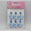BABY BOY CLIPS PACK OF 6 BABY SHOWER CLIPS. 