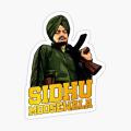 Sidhu Moosewala Vinyl Sticker Sidhu moose wala (4 inch size). 