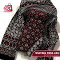 Unstitched Traditional Sindhi Ajrak Dress 3pc. 