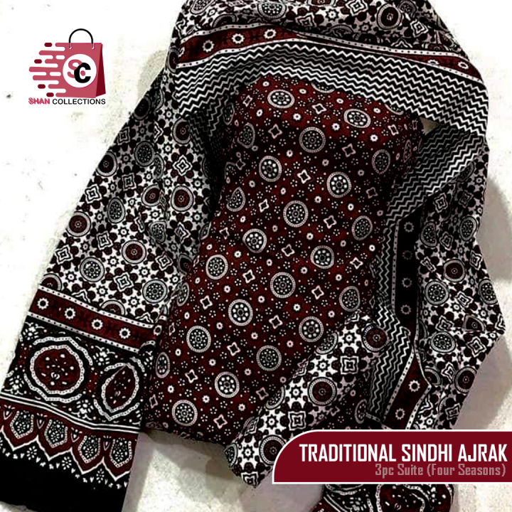 Unstitched%20Traditional%20Sindhi%20Ajrak%20Dress%203pc%20-%20Image%203