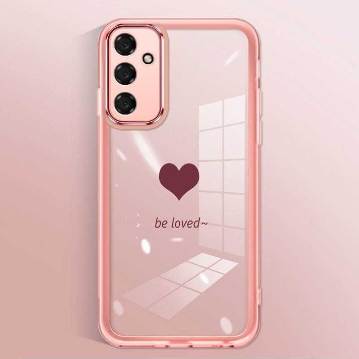 Samsung Galaxy A06 A16 Casing Lovely Love Heart Crystal Candy Case Lens Protection Case Exquisite Soft Cover
