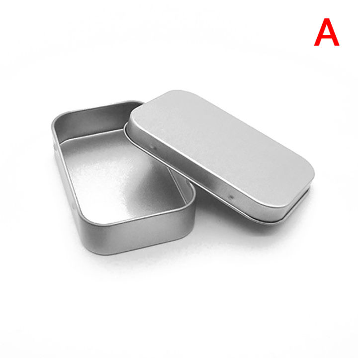 Mini Metal Box Tin-Plated Slide Cover Storage Box Wedding Jewelry Pill ...