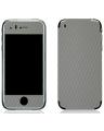 Iphone 3G Silver Carbon Fiber Texture Mobile Skin. 