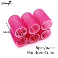 Monja 6Pcs/Set Hair Roller Multiple Size Natural Curls Curlers Self-adhesive Roller Fluffy Hair Home Use DIY Styling Tools. 